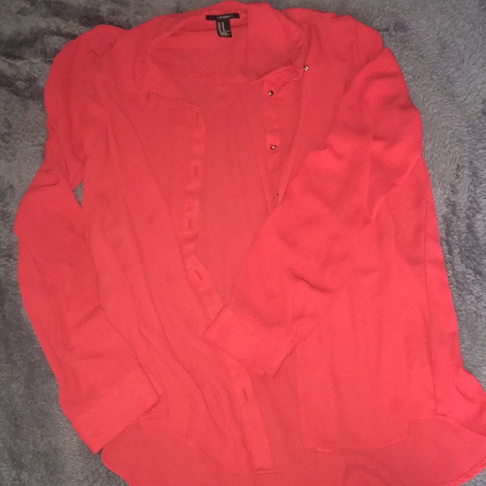 Red button up